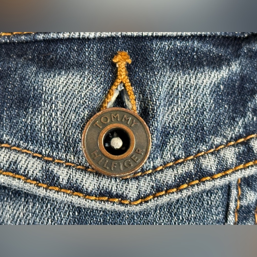 Women's Tommy Hilfiger Denim Button-up Jacket, Blue Size Small - Picture 3 of 13